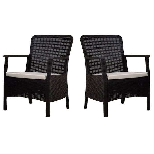 Rainbow Outdoor Orlando Set of 2 Armchairs w/cushion-Anthracite RBO-ORLANDO-ANT-AC-SET2 - main